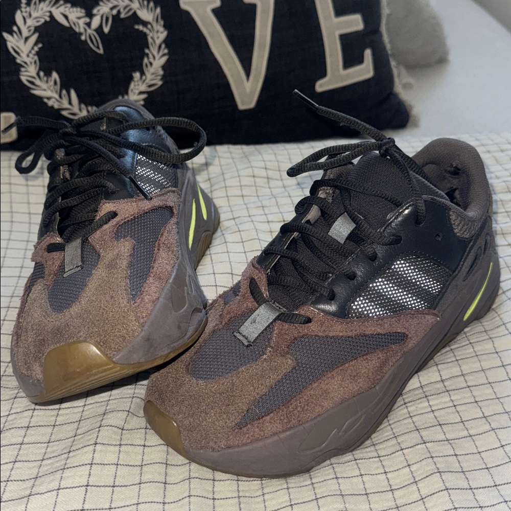 Stylish Brown and Gray  Yeezy Sneakers